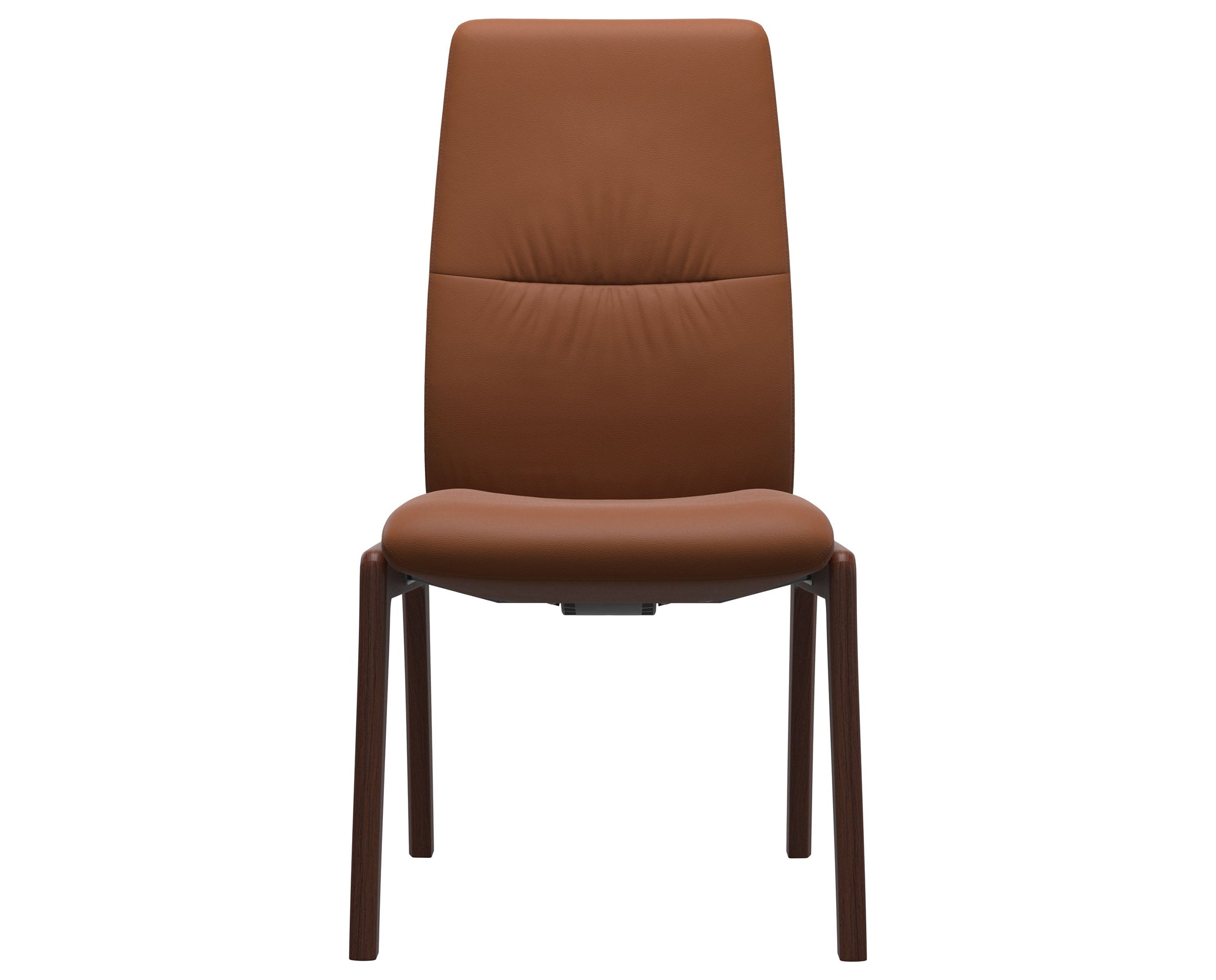 Paloma Leather New Cognac and Walnut Base | Stressless Mint High Back D100 Dining Chair | Valley Ridge Furniture