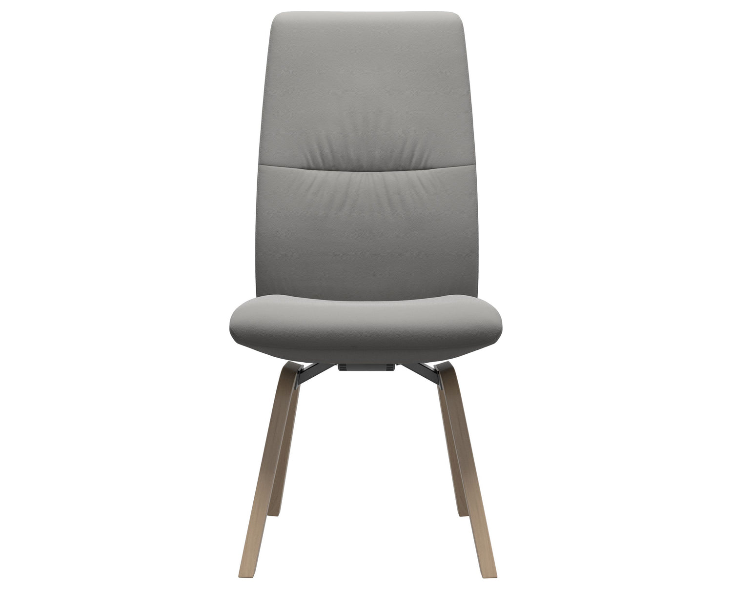 Paloma Leather Silver Grey & Natural Base | Stressless Mint High Back D200 Dining Chair | Valley Ridge Furniture