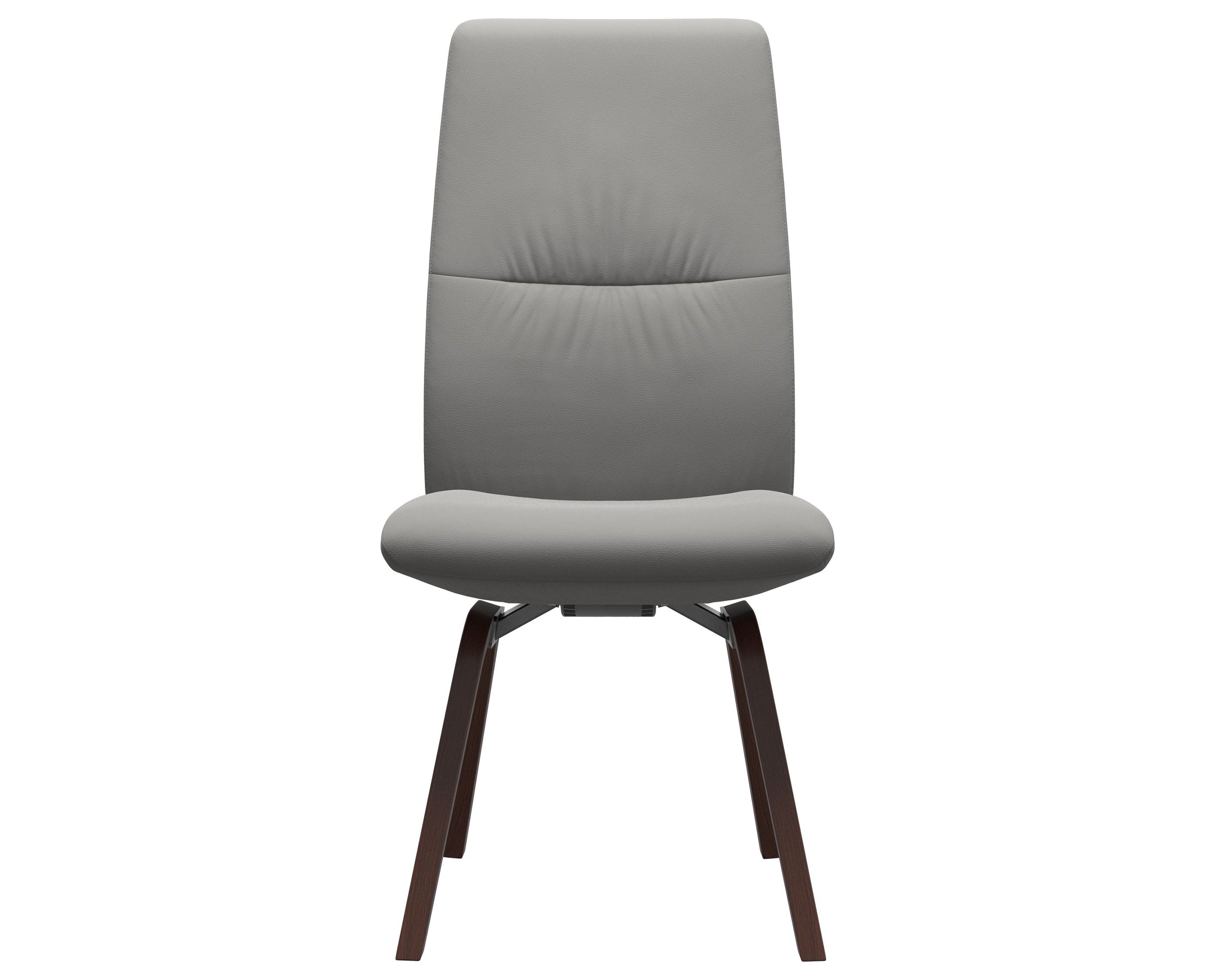 Paloma Leather Silver Grey and Walnut Base | Stressless Mint High Back D200 Dining Chair | Valley Ridge Furniture