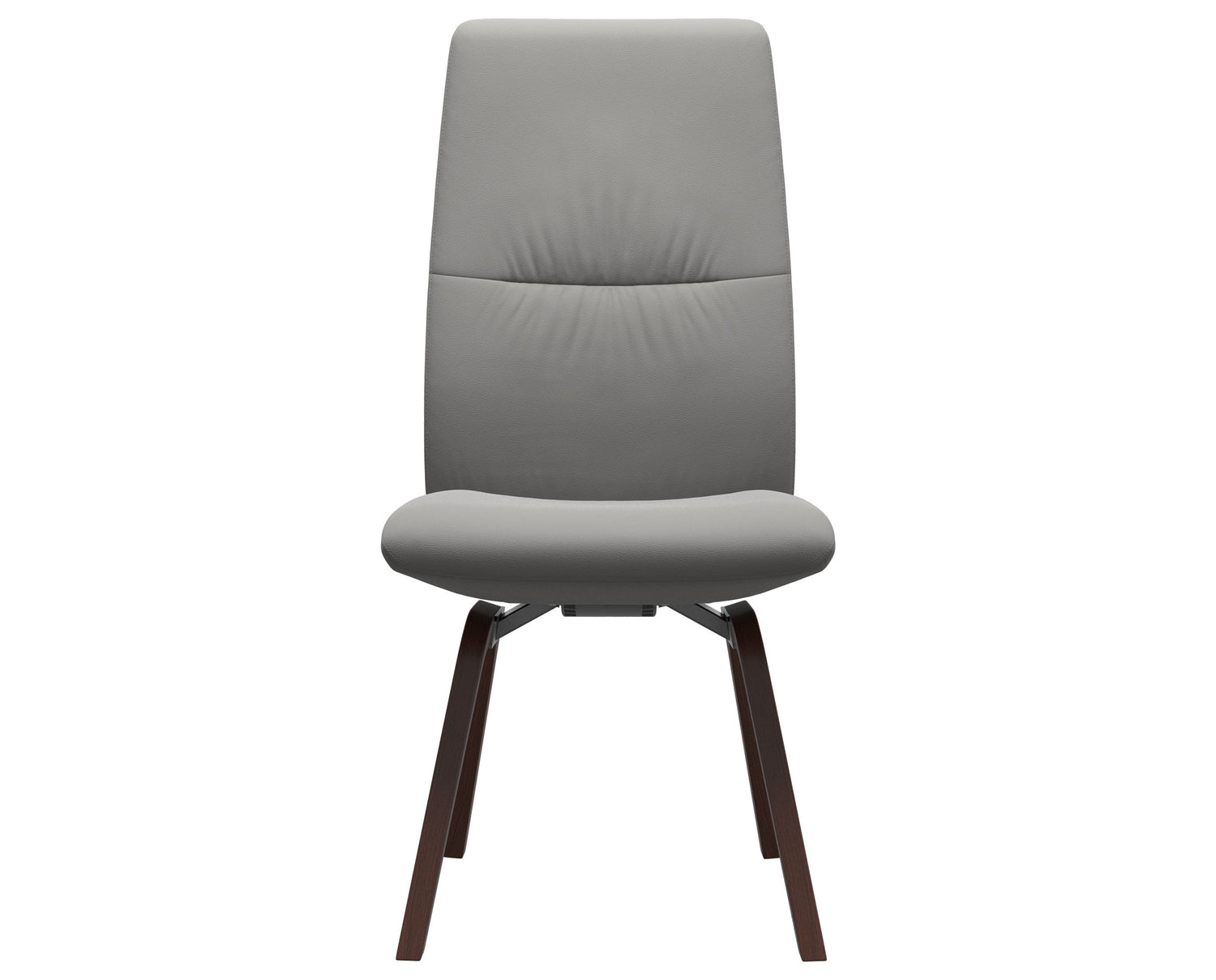 Paloma Leather Silver Grey & Walnut Base | Stressless Mint High Back D200 Dining Chair | Valley Ridge Furniture