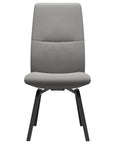 Paloma Leather Silver Grey and Black Base | Stressless Mint High Back D200 Dining Chair | Valley Ridge Furniture