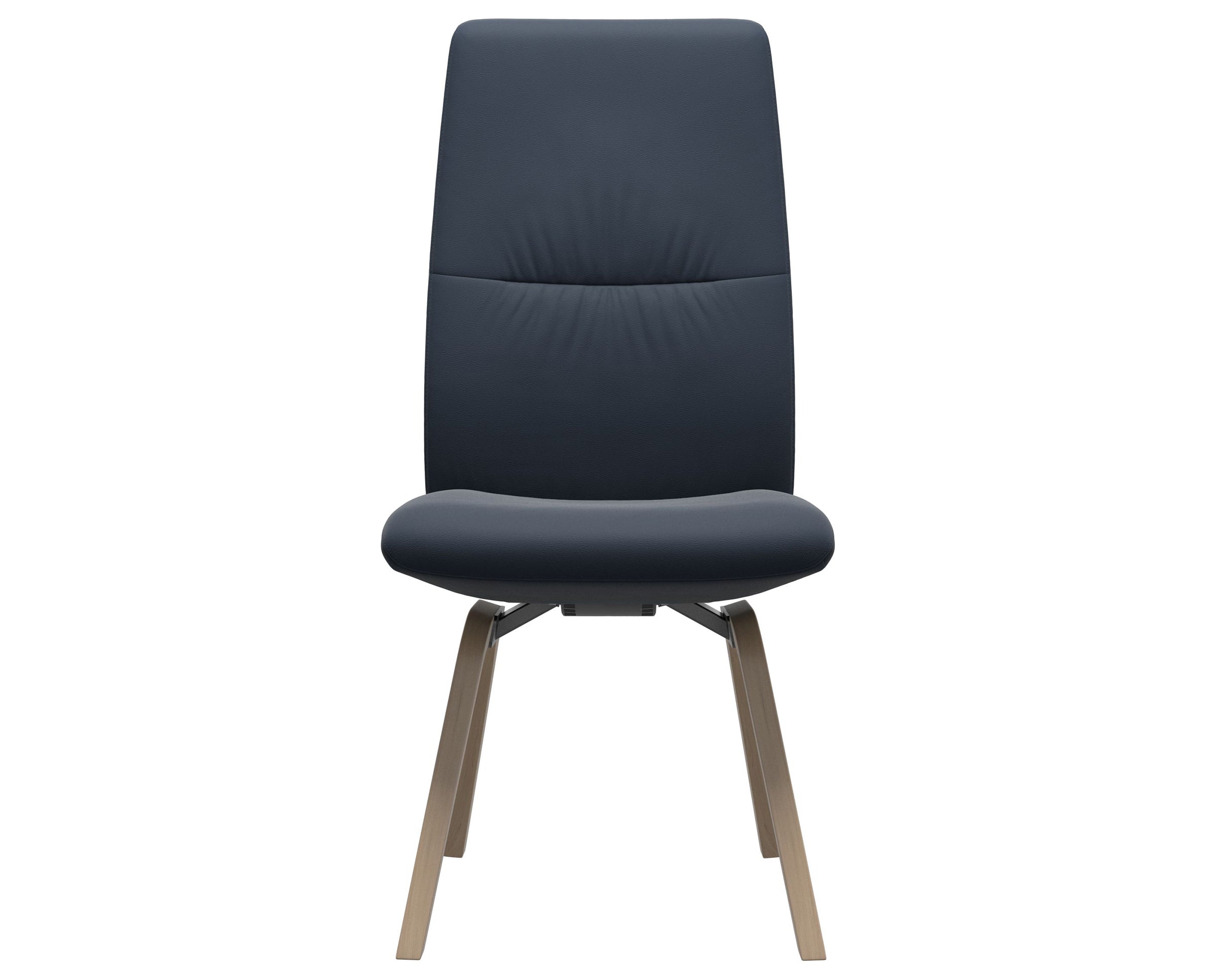 Paloma Leather Oxford Blue and Natural Base | Stressless Mint High Back D200 Dining Chair | Valley Ridge Furniture