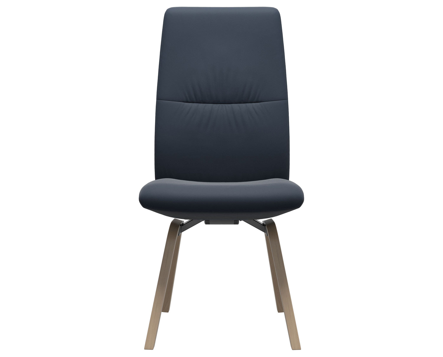 Paloma Leather Oxford Blue & Natural Base | Stressless Mint High Back D200 Dining Chair | Valley Ridge Furniture