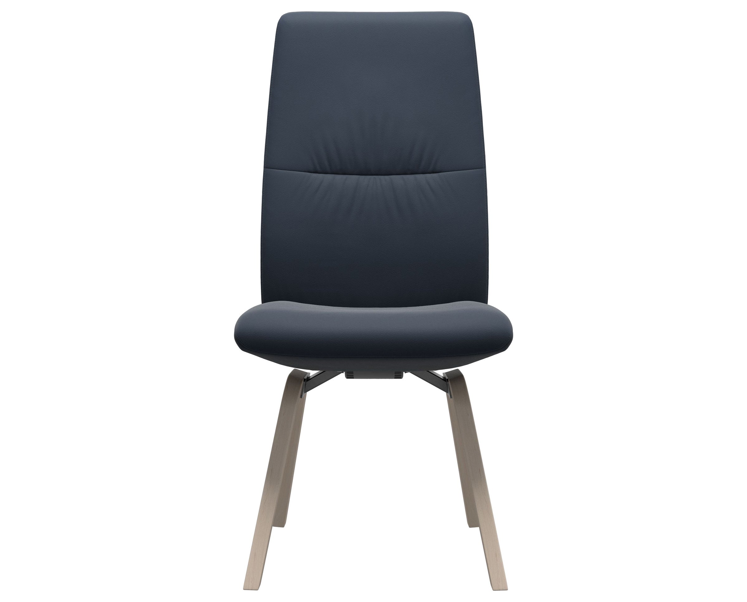 Paloma Leather Oxford Blue and Whitewash Base | Stressless Mint High Back D200 Dining Chair | Valley Ridge Furniture