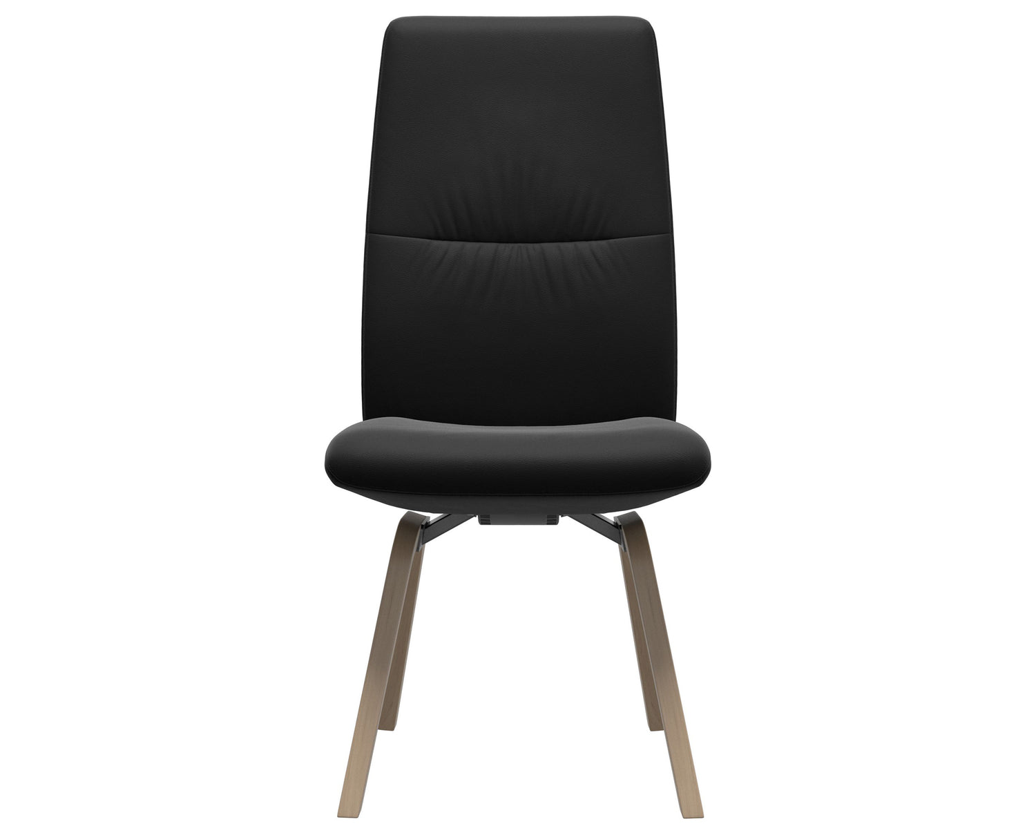 Paloma Leather Black & Natural Base | Stressless Mint High Back D200 Dining Chair | Valley Ridge Furniture