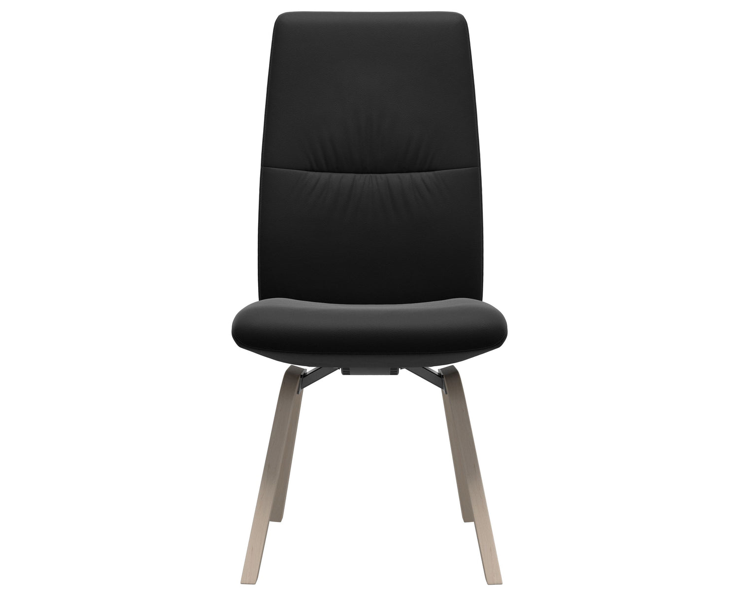 Paloma Leather Black & Whitewash Base | Stressless Mint High Back D200 Dining Chair | Valley Ridge Furniture