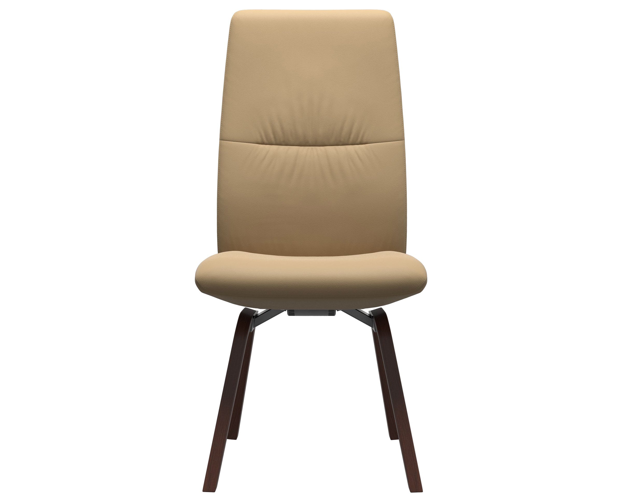 Paloma Leather Sand and Walnut Base | Stressless Mint High Back D200 Dining Chair | Valley Ridge Furniture