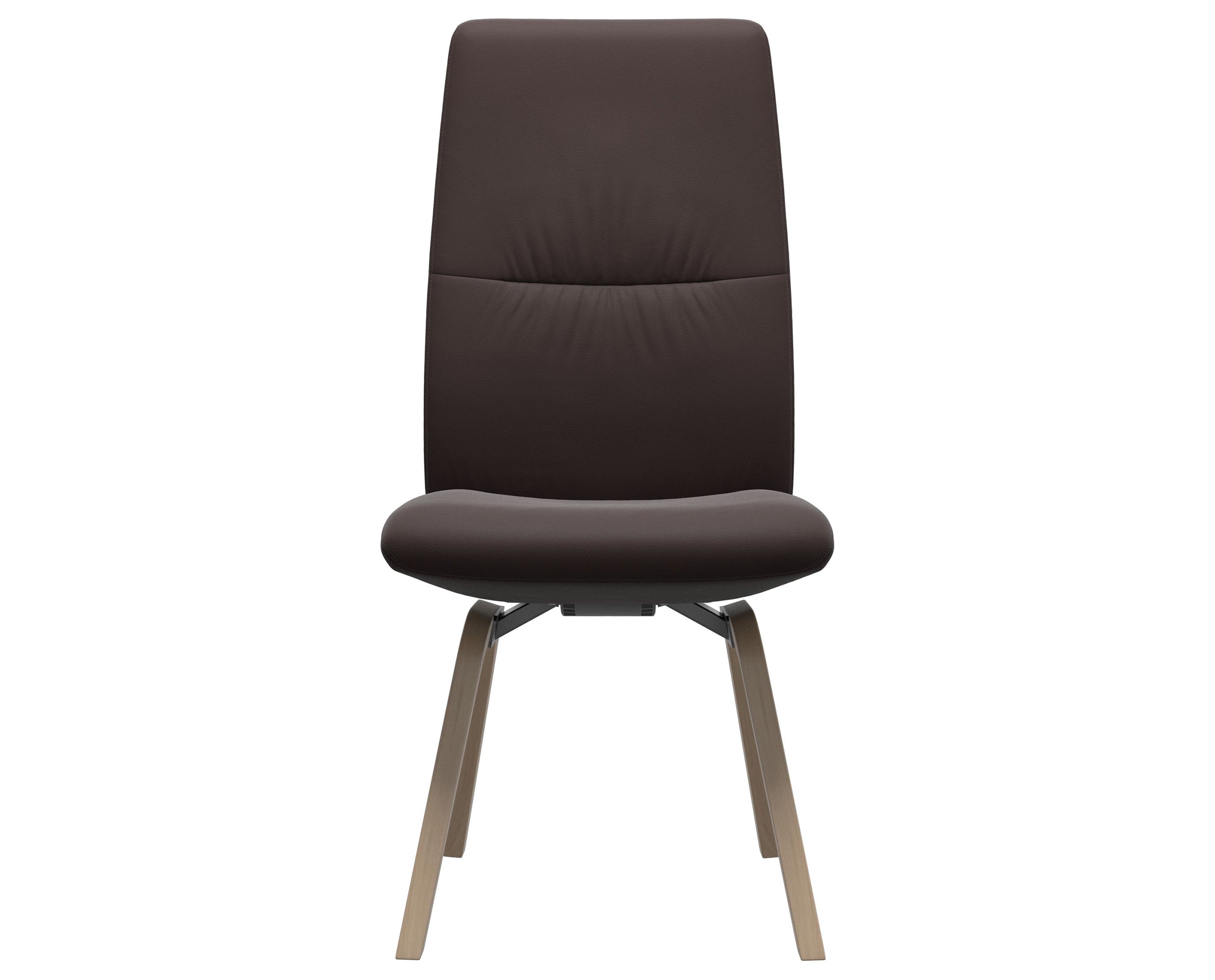 Paloma Leather Chocolate and Natural Base | Stressless Mint High Back D200 Dining Chair | Valley Ridge Furniture