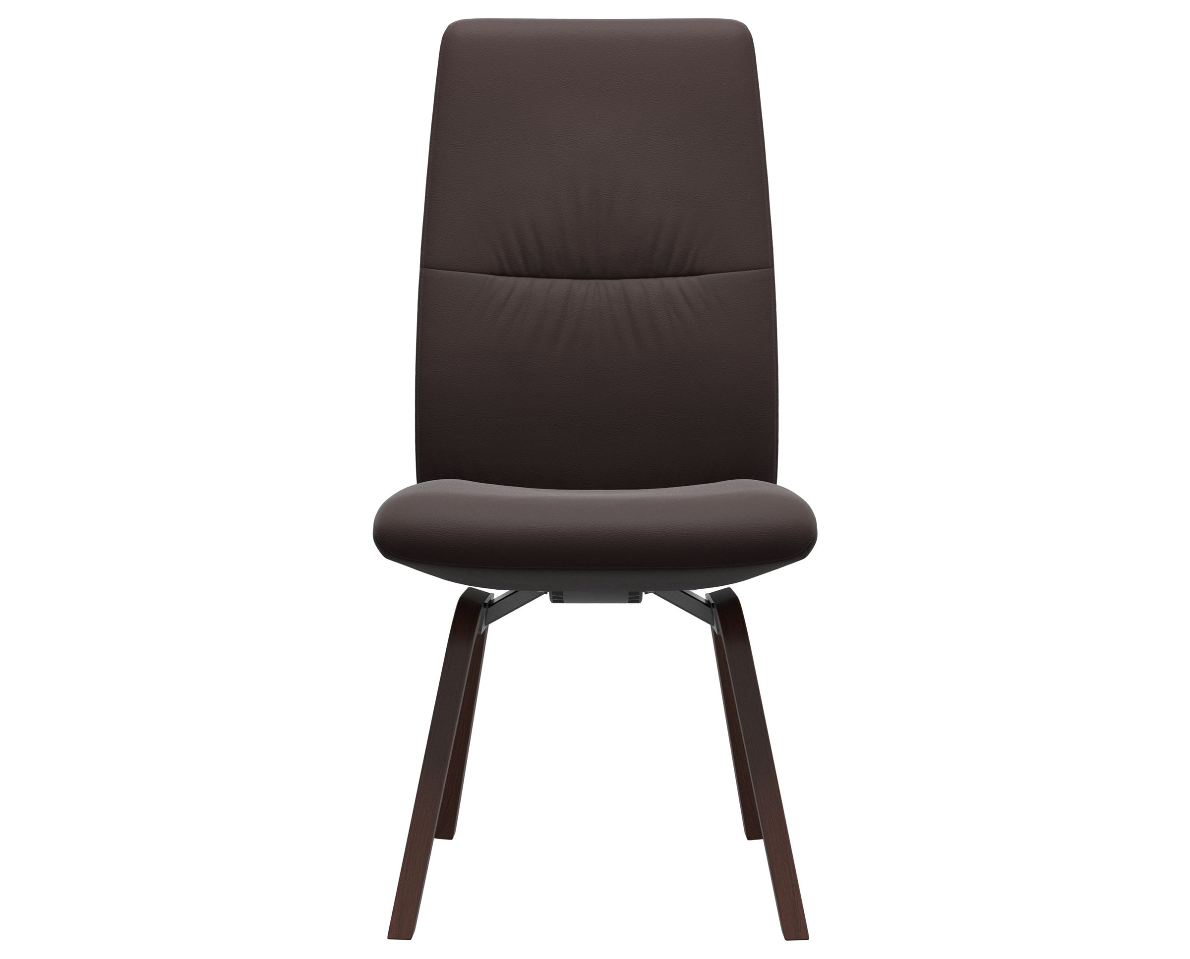 Paloma Leather Chocolate and Walnut Base | Stressless Mint High Back D200 Dining Chair | Valley Ridge Furniture