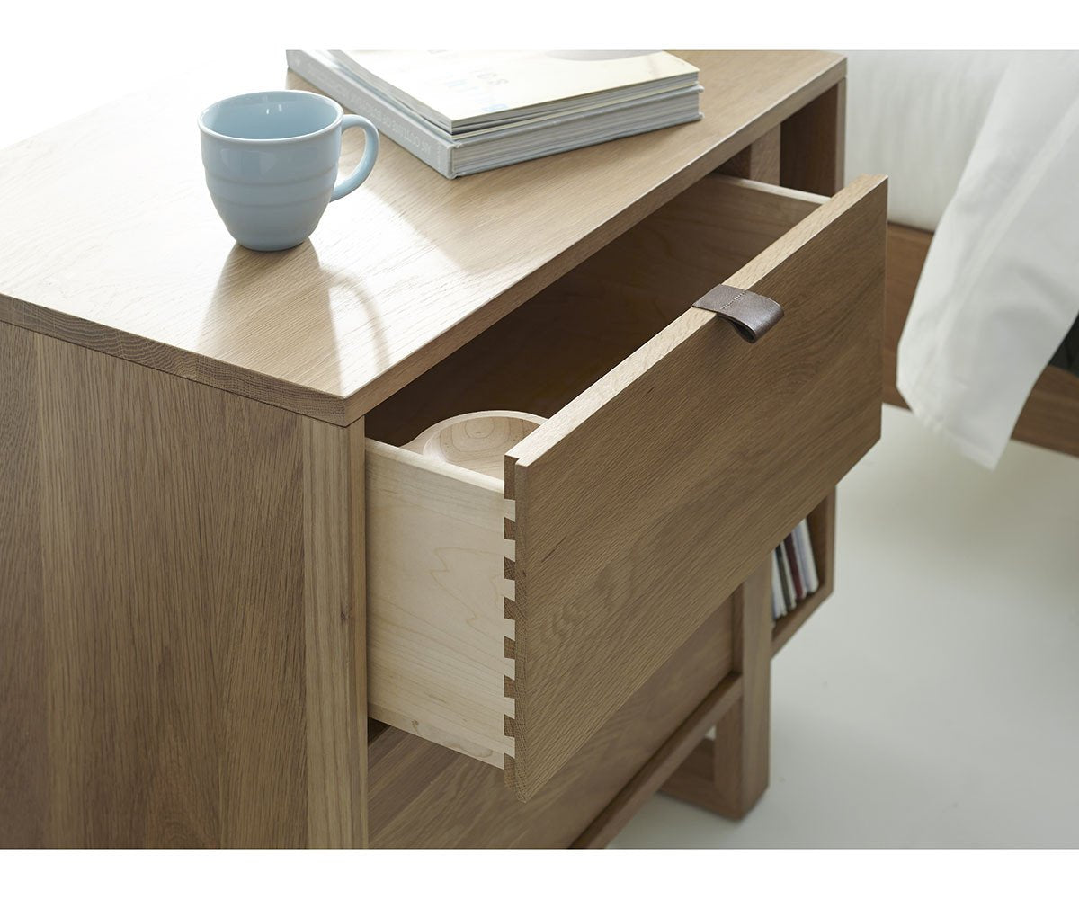 Sand | West Bros Fulton 2 Drawer Nightstand