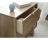 Sand | West Bros Fulton 2 Drawer Nightstand