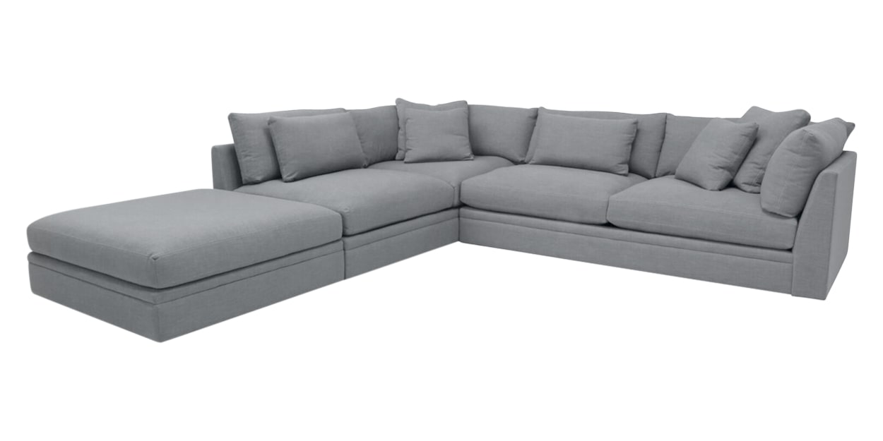 Graceland Fabric Storm | Camden Big Easy Sectional | Valley Ridge Furniture