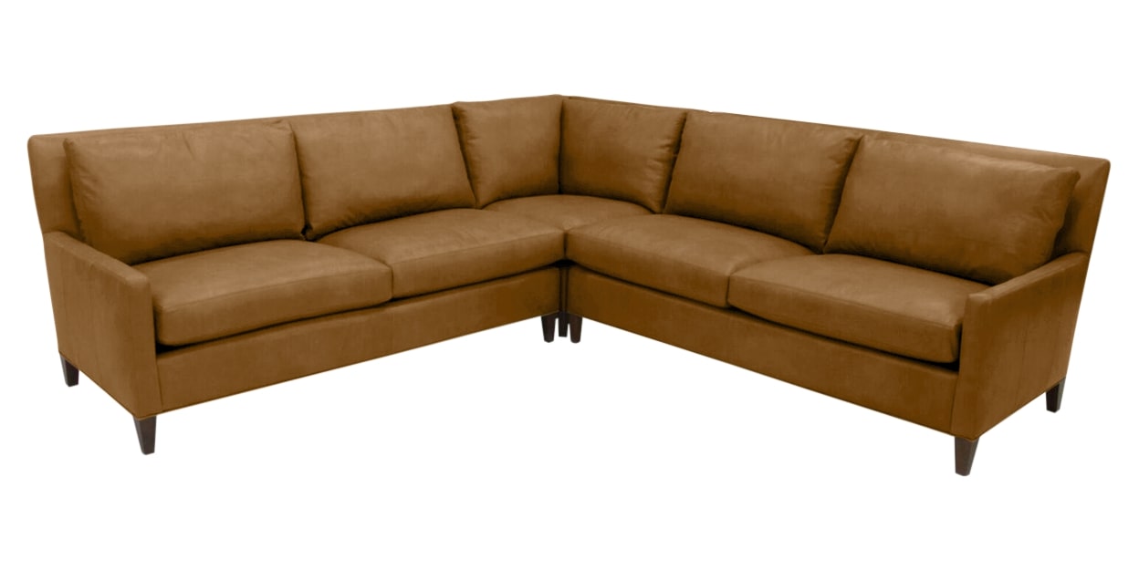 Libby Leather Amaretto | Camden Chelsey Sectional | Valley Ridge Furniture