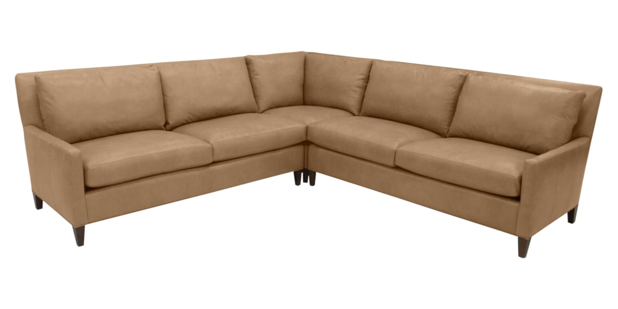 Libby Leather Camel | Camden Chelsey Sectional | Valley Ridge Furniture