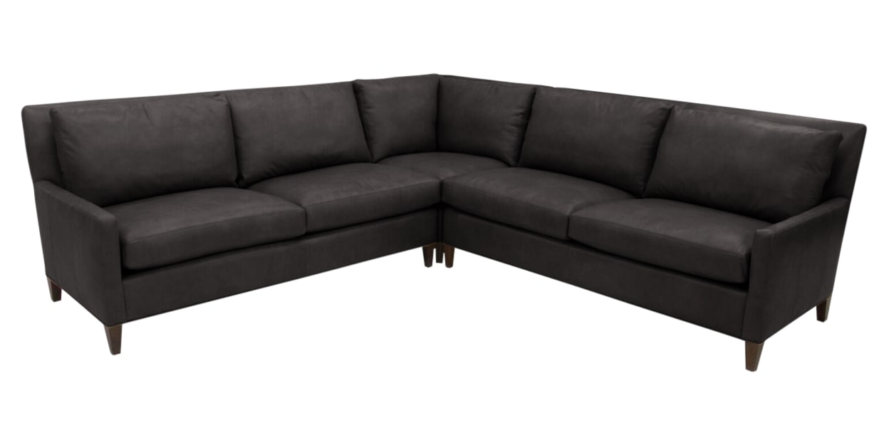 Libby Leather Smoke | Camden Chelsey Sectional | Valley Ridge Furniture