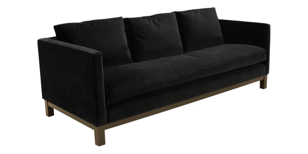 View Fabric Black | Camden Harper Sofa | Valley Ridge Furniture