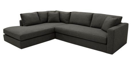 Taft Fabric Truffle | Camden Maude Sectional | Valley Ridge Furniture