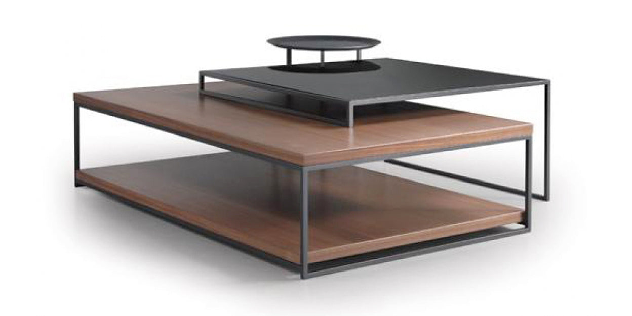 Anthracite and Natural Walnut | Trica Mix It Up Coffee Table Collection