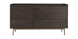 Carbon | West Bros Strada 6 Drawer Dresser