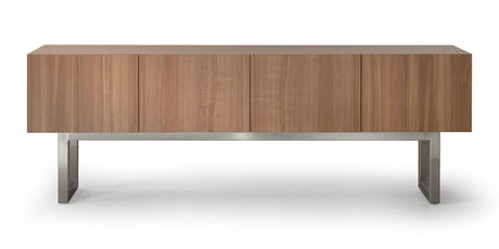 Brushed Steel and Natural Walnut | Trica Urbana Buffet