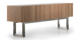 Brushed Steel and Natural Walnut | Trica Urbana Buffet