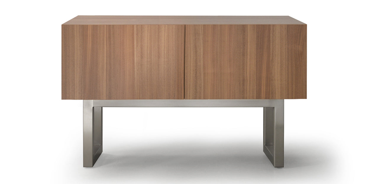 Brushed Steel and Natural Walnut | Trica Urbana Buffet