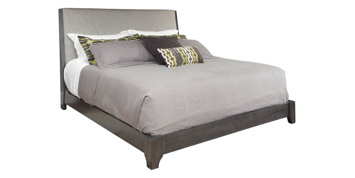 Smoke | Durham Front Street Upholstered Bed
