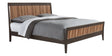 Carbon with Walnut Stripe | West Bros Hayden Wood Panel Bed