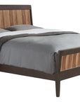 Carbon with Walnut Stripe | West Bros Hayden Wood Panel Bed