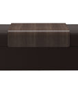 Paloma Leather Chocolate and Wenge Finish | Stressless Double Ottoman with Table | Valley Ridge Furniture
