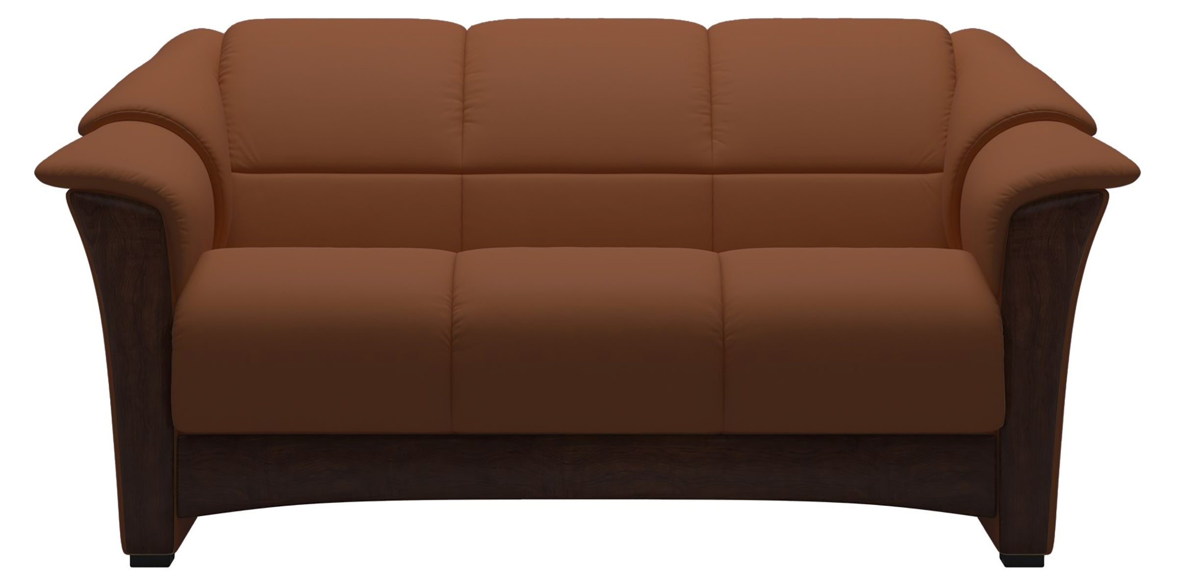 Paloma Leather New Cognac and Brown Base | Stressless Oslo Loveseat | Valley Ridge Furniture