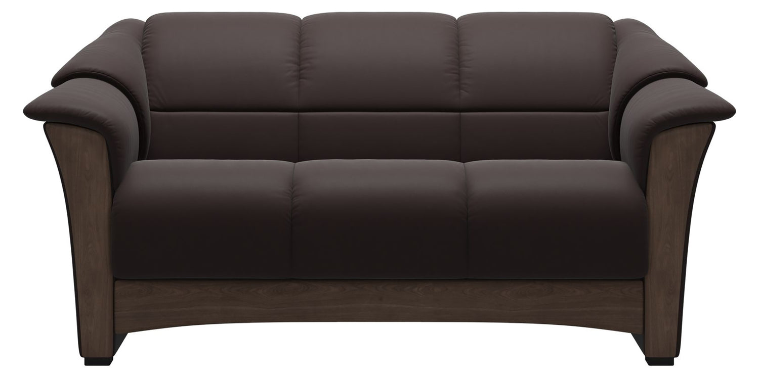 Paloma Leather Chocolate & Walnut Base | Stressless Oslo Loveseat | Valley Ridge Furniture