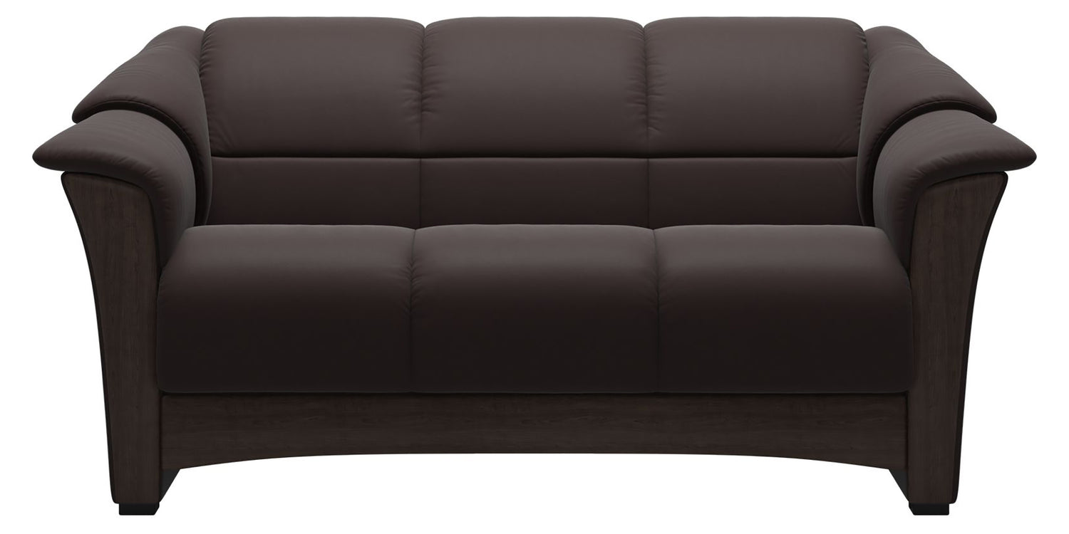 Paloma Leather Chocolate & Wenge Base | Stressless Oslo Loveseat | Valley Ridge Furniture