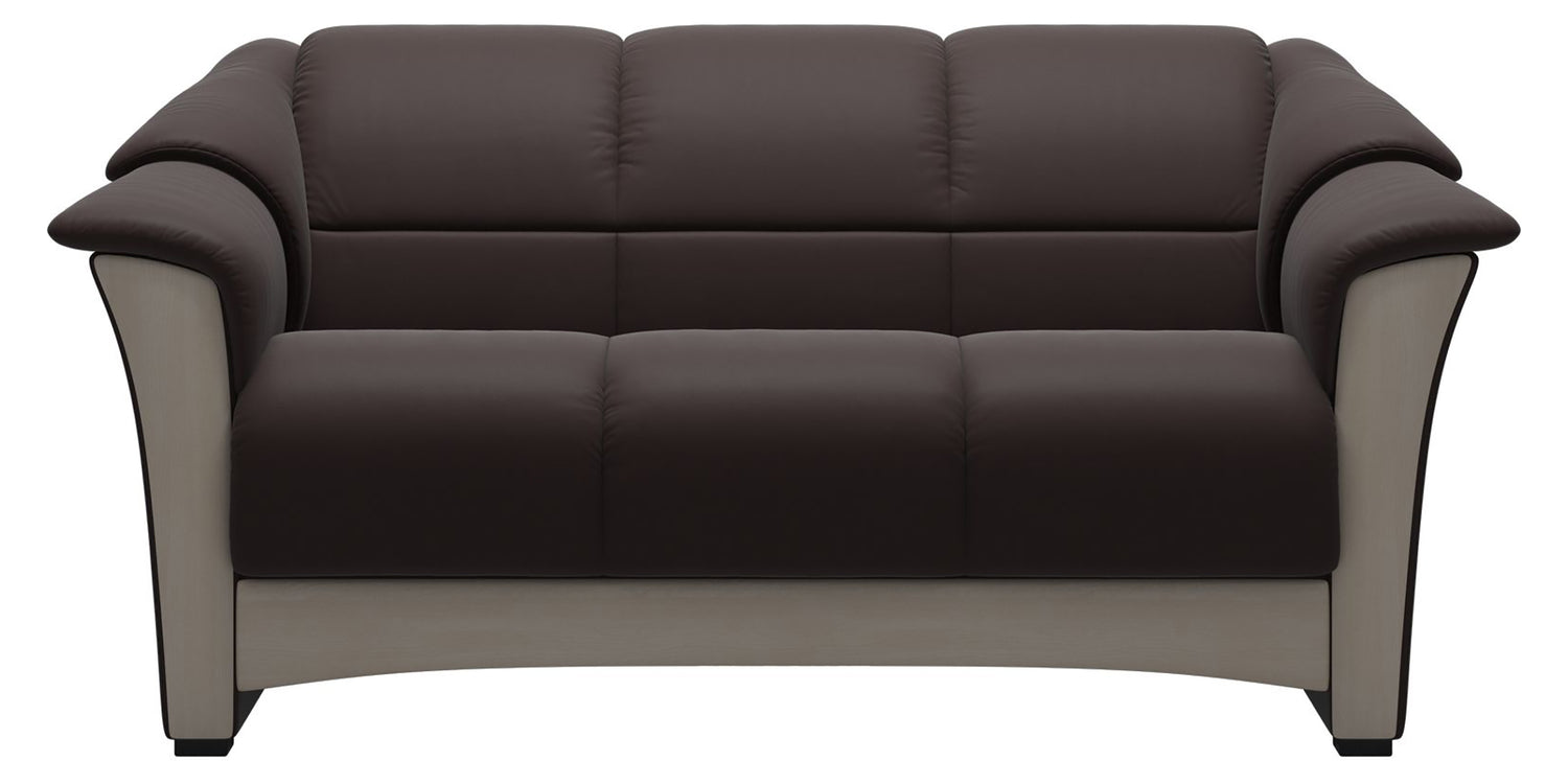 Paloma Leather Chocolate & Whitewash Base | Stressless Oslo Loveseat | Valley Ridge Furniture