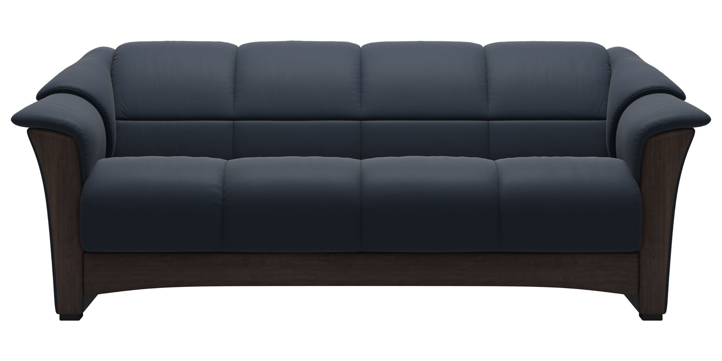 Paloma Leather Oxford Blue and Wenge Base | Stressless Oslo Sofa | Valley Ridge Furniture