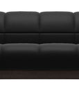 Paloma Leather Black and Wenge Base | Stressless Oslo Sofa | Valley Ridge Furniture