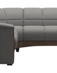 Paloma Leather Silver Grey and Walnut Base | Stressless Oslo Sectional | Valley Ridge Furniture