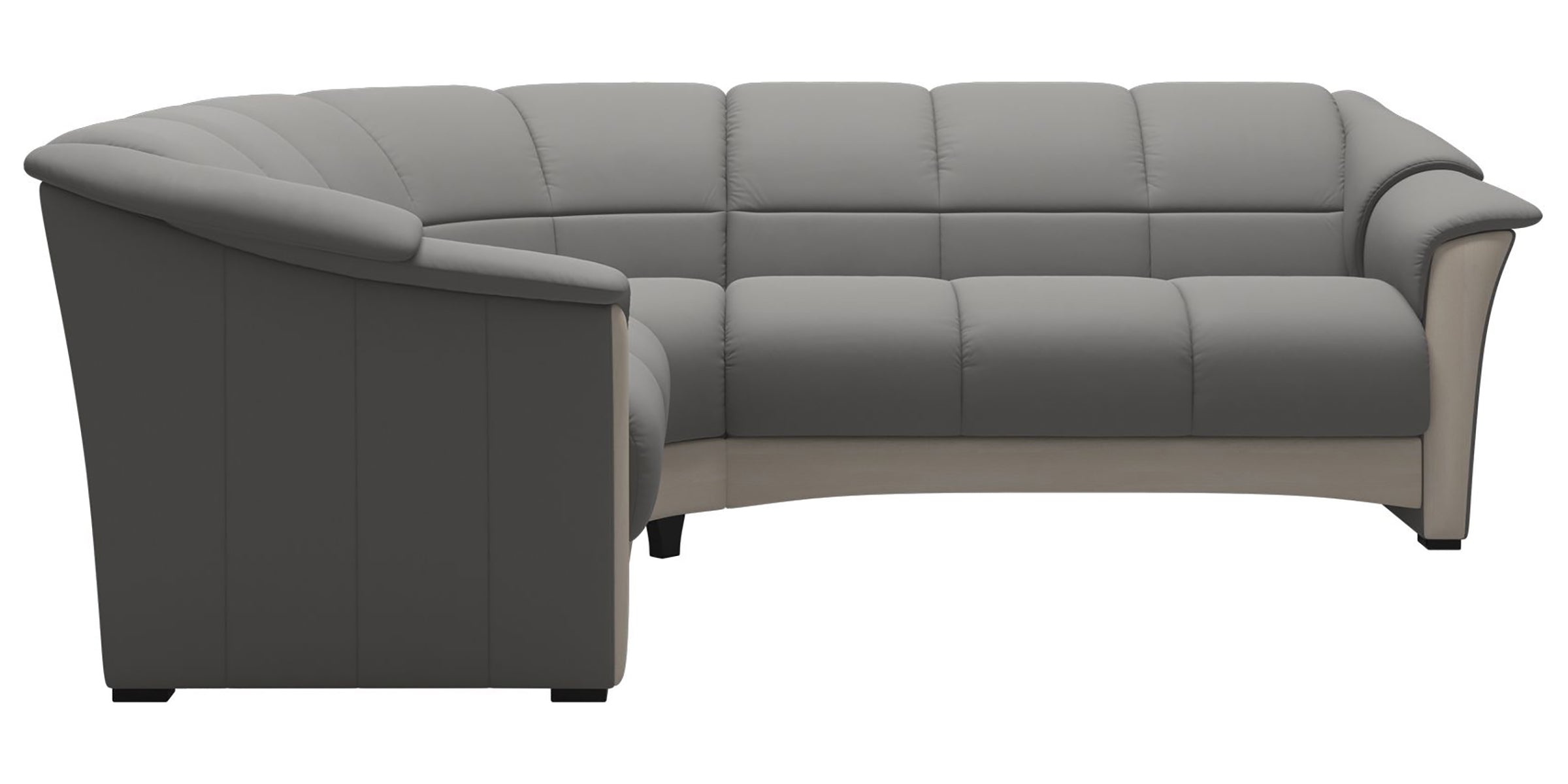 Paloma Leather Silver Grey and Whitewash Base | Stressless Oslo Sectional | Valley Ridge Furniture