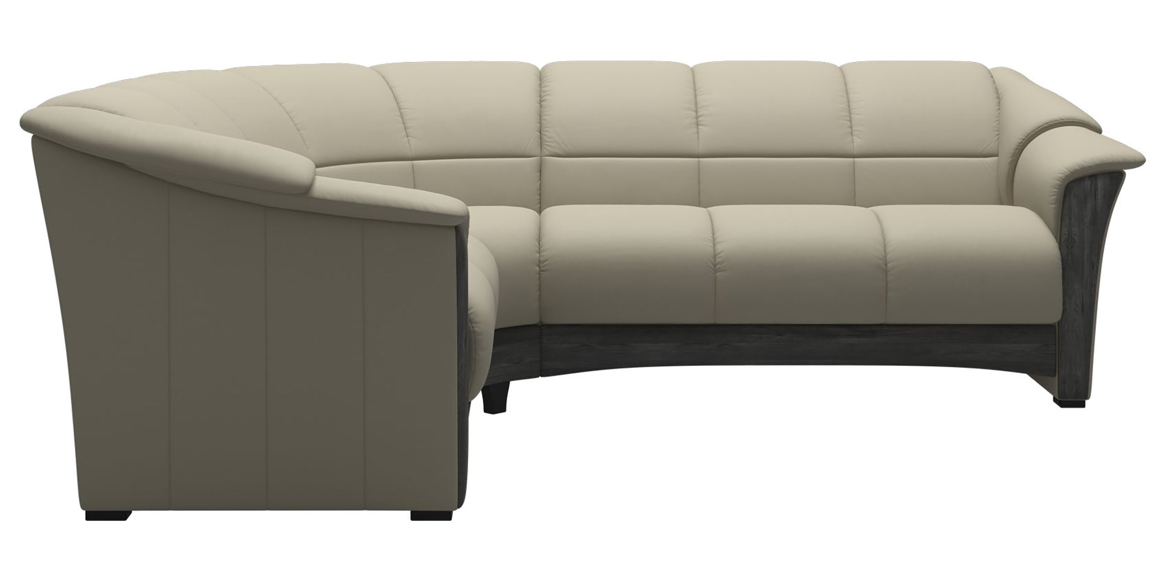 Paloma Leather Light Grey and Grey Base | Stressless Oslo Sectional | Valley Ridge Furniture