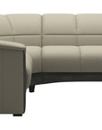Paloma Leather Light Grey and Grey Base | Stressless Oslo Sectional | Valley Ridge Furniture