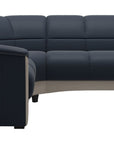 Paloma Leather Oxford Blue and Whitewash Base | Stressless Oslo Sectional | Valley Ridge Furniture