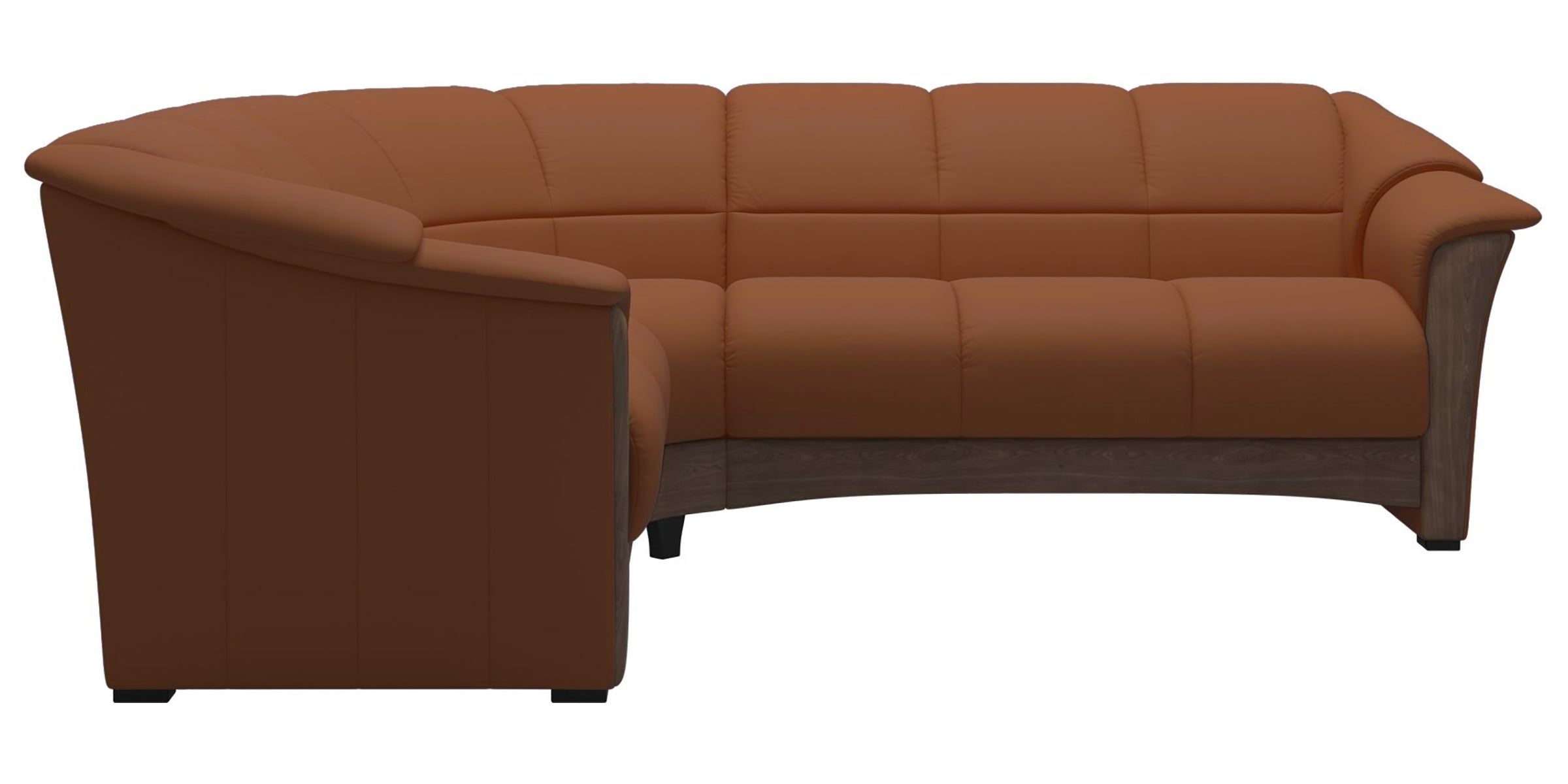 Paloma Leather New Cognac and Walnut Base | Stressless Oslo Sectional | Valley Ridge Furniture
