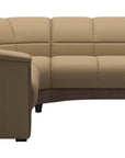 Paloma Leather Sand and Walnut Base | Stressless Oslo Sectional | Valley Ridge Furniture