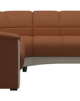 Paloma Leather New Cognac and Whitewash Base | Stressless Oslo Sectional | Valley Ridge Furniture