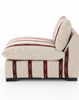 Zella Garnet Fabric with Distressed Natural Pine | Grant Chair | Valley Ridge Furniture