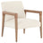 Harbor Natural Fabric & Lamont Nettlewood with Chaps Saddle Leather | Reuben Chair | Valley Ridge Furniture