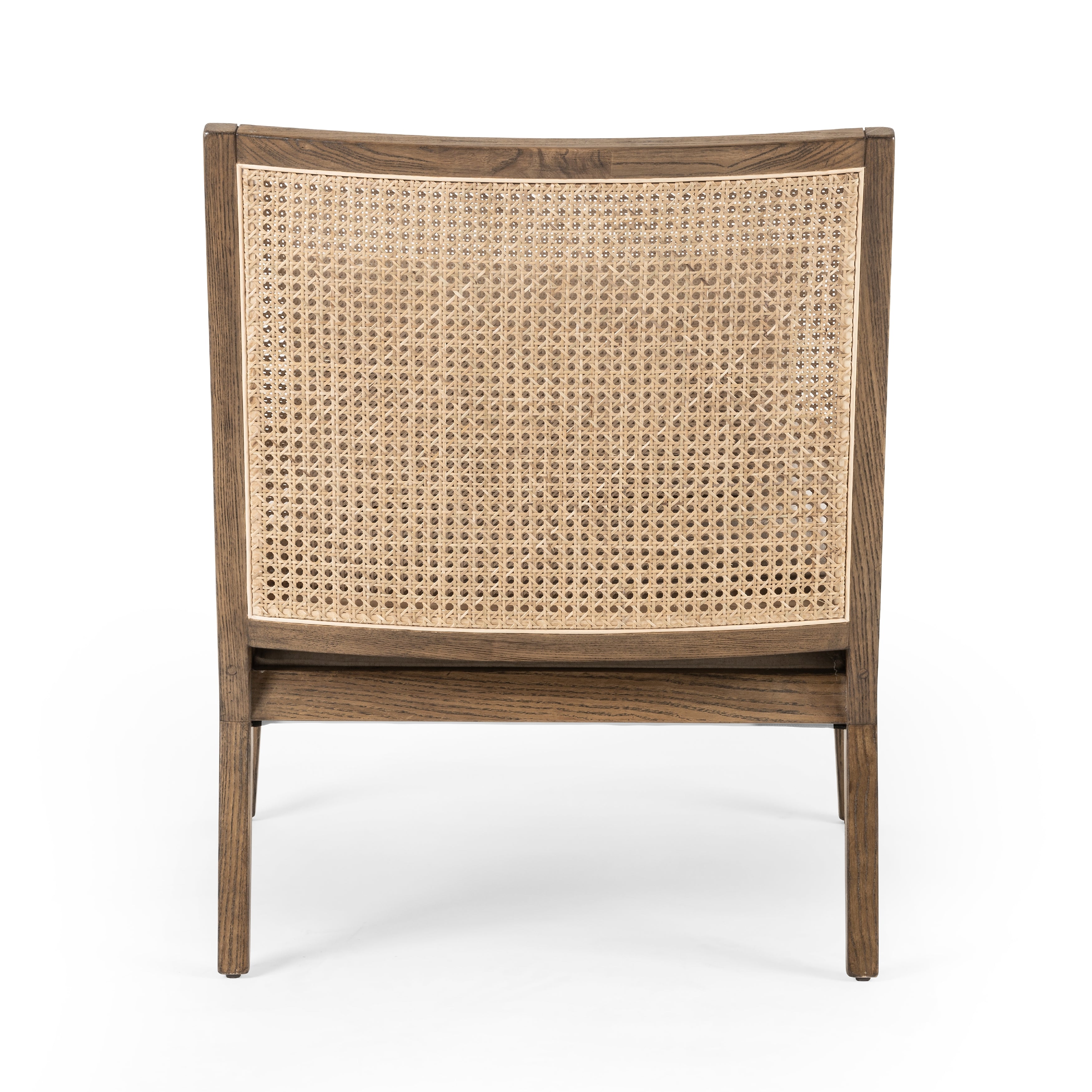 Savile Flax Fabric and Light Natural Cane with Toasted Parawood | Antonia Cane Chair | Valley Ridge Furniture