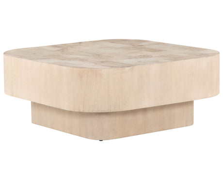 Bleached Burl with White Mahogany | Blanco Coffee Table | Valley Ridge Furniture