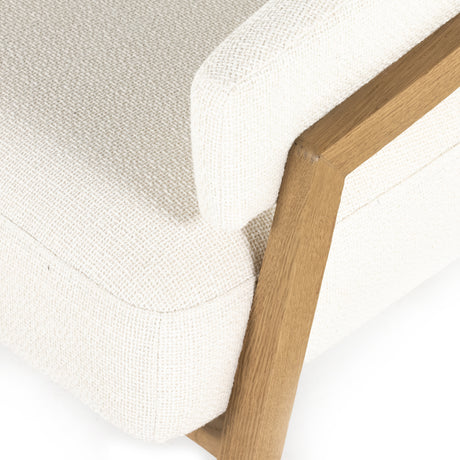 Gibson White Fabric with Light Honey Nettlewood | Dexter Chair | Valley Ridge Furniture