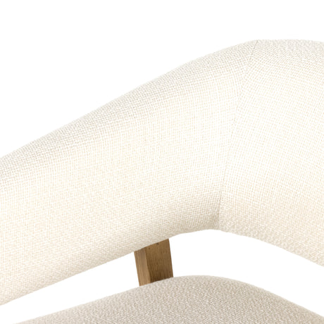 Gibson White Fabric with Light Honey Nettlewood | Dexter Chair | Valley Ridge Furniture